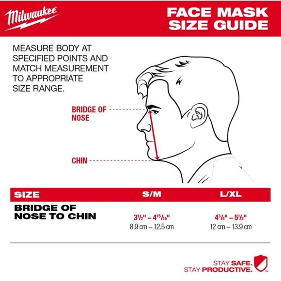 3/$30🛍 Milwaukee 3 Layer Performance Mask 1-Pack - Picture 4 of 14